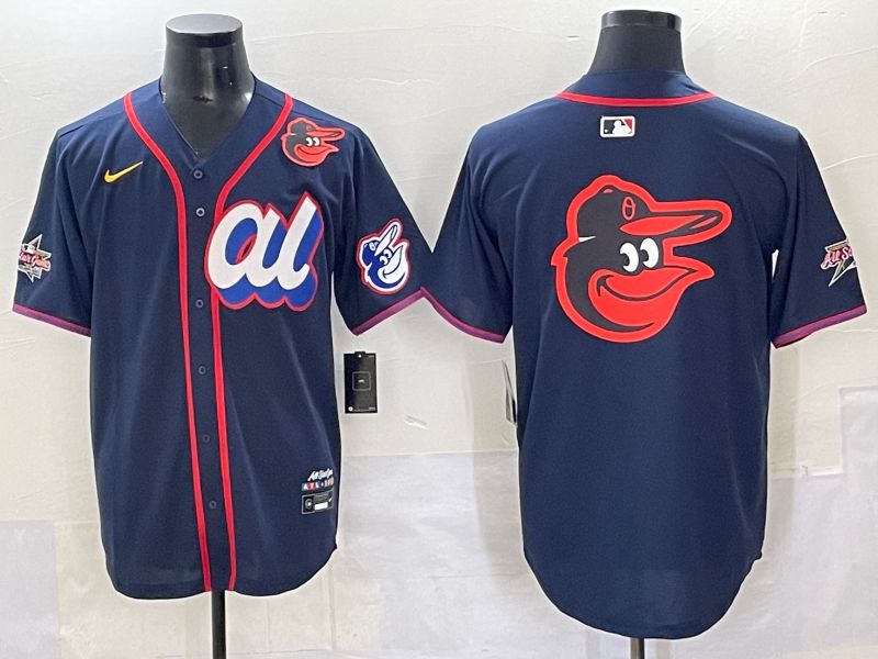 Men 2025 Baltimore Orioles Blank Drak Blue All star Nike MLB Jersey style 06->baltimore orioles->MLB Jersey